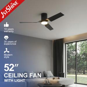 Quality Plastic Blades 52&quot; Smart Ceiling Fan with WiFi Music Play and Metal Lamp Body Material wholesale