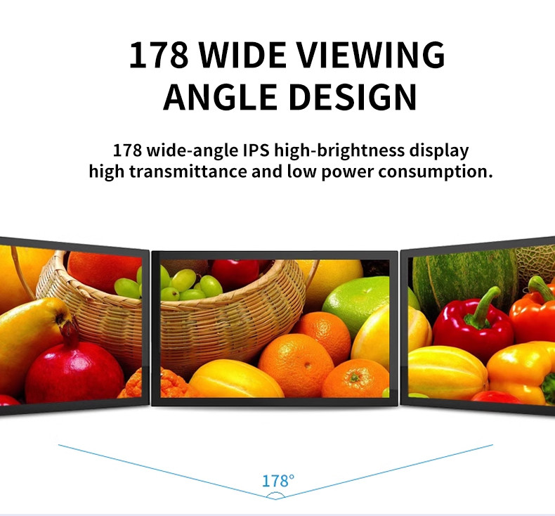 Wall Mounted 3840x2160 Outdoor Lcd Digital Signage 65" With Split Screen
