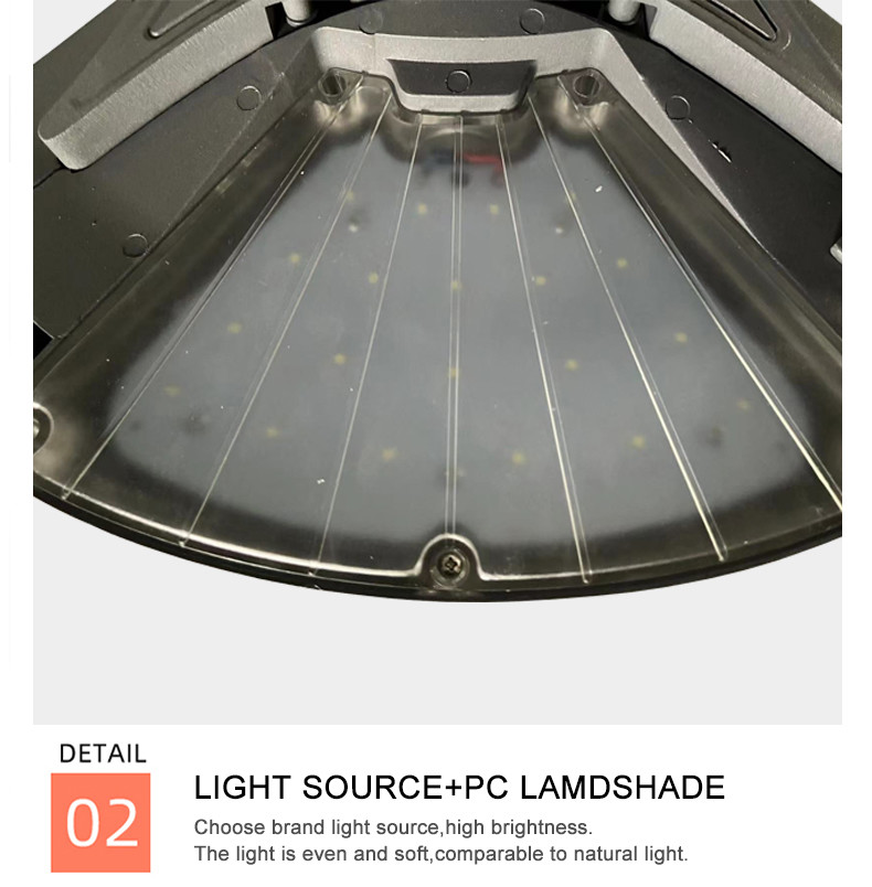 Garden Lamp 30W 3000-6000K IP65 600*600*520MM 5.8KG 140-76MM 3-6M