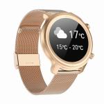 Android IOS Round Face Smartwatches 5V 500MA Heart Rate Wristband For Men