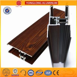 Quality Flexible Wood Grain Imitating Finish Aluminium Profiles Stereoscopic wholesale