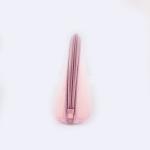 Custom Transparent Nylon Mesh Pink Makeup Bag 21*13*3 Cm Embroidery Letters