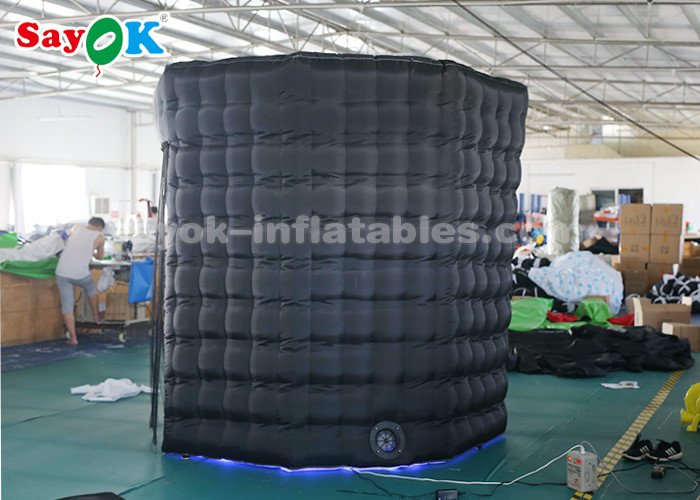 Inflatable Party Tent Octagon Inflatable Photo Booth With Air Blower For Exhibition Easy To Fold