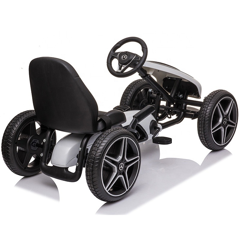 Licensed Kids Go Kart Toy Car for Children Battery Powered 4 Wheels Non-Electric Pedal
