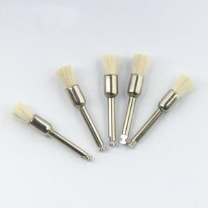 Quality White Nylon Dental Prophy Brush Soft Goat Hair White Flat Head Pen Shape Latch Style wholesale