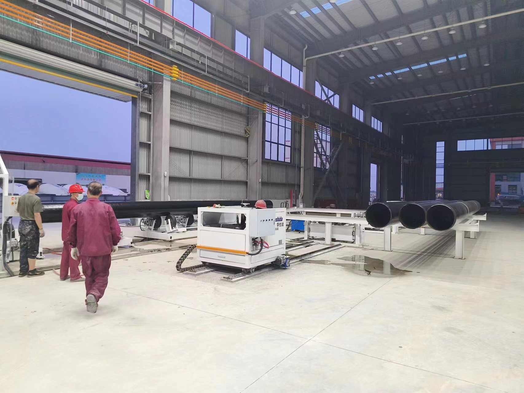 Steel Pipe / Tube 3PE / Fbe Blasting Anticorrosion System Coating Machinery Powder Coating Machine