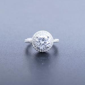 Quality Real Silver 925 Wedding Engagement Rings Vintage Jewelry For Bridal wholesale