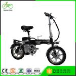 48V 250W Brushless Motor Mini Folding Electric Bike 14 Inch With Compass Rim