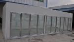 Supermarket Glass Door Display Cold Room, Milk Beverage Vegetable Upright