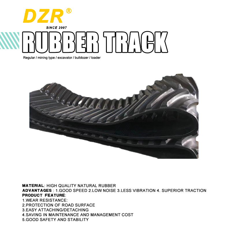 40MN Heating Workmanship Mini Excavator Rubber Tracks for in Earth-Moving Machinery