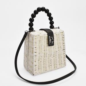 Quality Shoulder Women Crossbody Large Beach Woven Straw Tote Bag wholesale