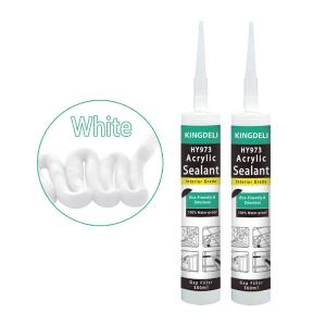 Quality Acrylic Silicone Bathroom Caulk , Waterproof Transparent Silicone Adhesive wholesale