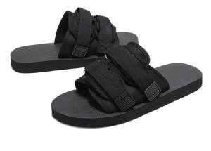 Quality Black Mens Waterproof Slide Sandals , Lightweight Women'S Water Shoes wholesale