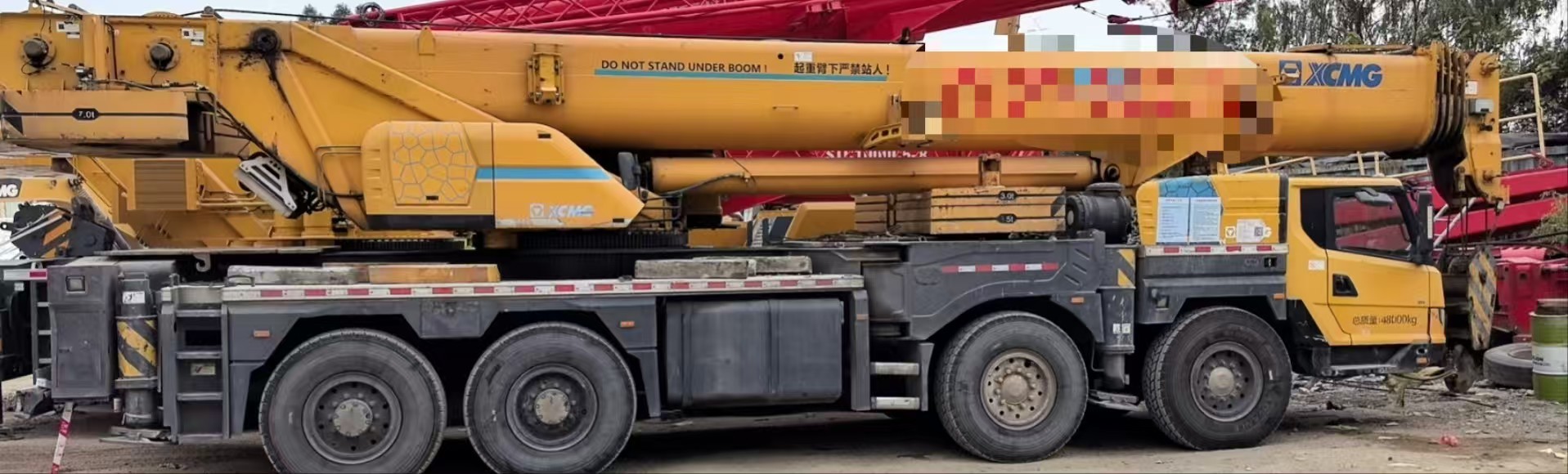 2019 Used XC MG Mobile Truck Crane 80 Tons, Crane Jib length 55 meters