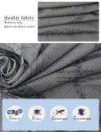 260gsm Mattress Quilting Fabric Linen Gray Polyester Knitted Jacquard Protective
