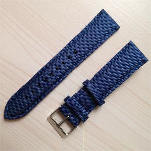 Quality 20mm Canvas And Leather Watch Strap Simple Stylish ROHS Certification wholesale