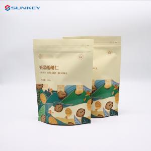 Quality Heat Sealed Protein Powder Ziplockk Packaging Bag Snack Nuts Matte Stand Up Food Bag wholesale