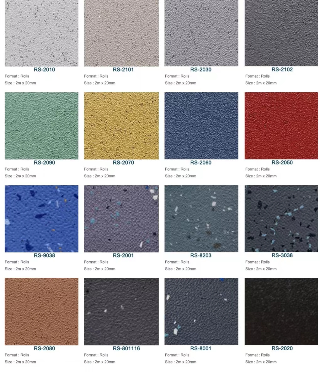 Glue Down Bus Vinyl Flooring Commercial Safety Flooring With Homogeneous Felt Back