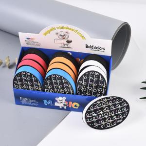 Quality Oval Eva Sponge Felt Chalkboard Eraser blackboard wiper with Magnetic back wholesale
