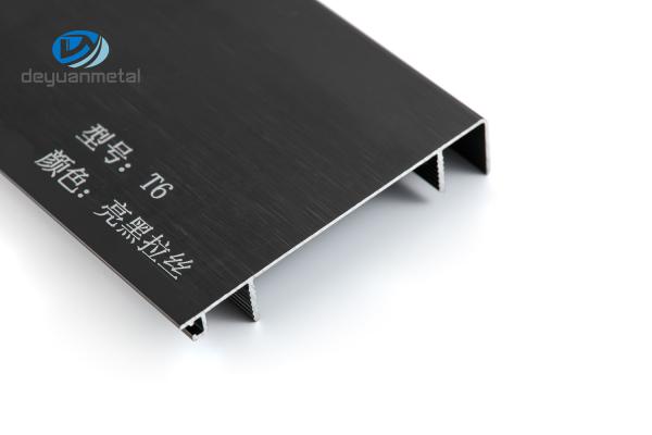 Brushed Aluminium Skirting Trim 6063 Aluminium Floor Skirting Surface Treament