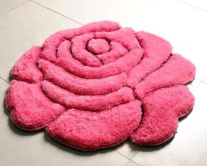 Quality Romantic Rose 3D Polyester Shaggy Carpet Strench Yarn Mixed (3225) wholesale