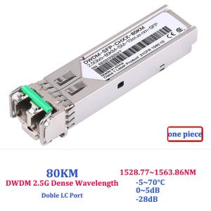 Quality 2.5G Dense Wavelength Gigabit Fiber Transceiver , Dwdm Sfp+ Transceivers wholesale