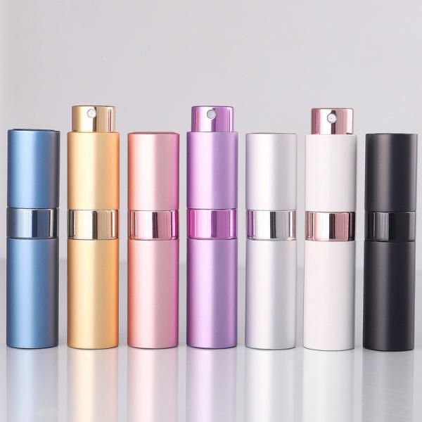 Aluminum Collar 5ml 8ml 10ml Mini Empty Sample Vials Glass Spray Perfume Bottle