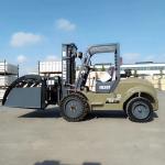 Rear Tire 12-16.5-10PR Intuitive controls Rough terrain Forklift Truck Maximum