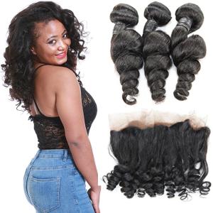 Quality Thick Clean Weft 360 Lace Frontal Brazilian Body Wave No Synthetic Hair wholesale