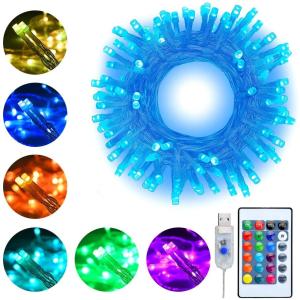 Quality 100 LED 33ft USB 16 Color Changing Christmas Tree Curtain Lights wholesale