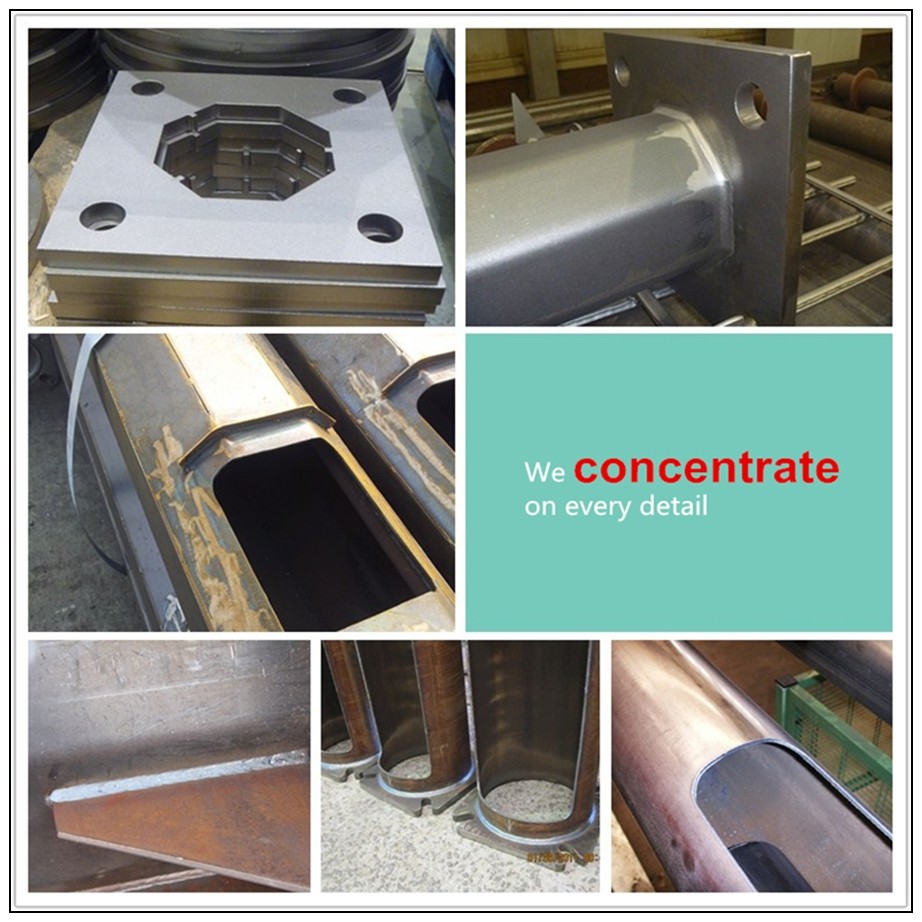 1-30mm Galvanised Electric Steel Pole For Power Transmission With Flange And Anchor Bol