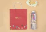 Gift Package Eco Paper Bags , Kraft Paper Bags Printing Colored Logo