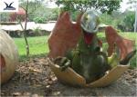 Playground Park Dinosaur Garden Ornaments Hatching Animatronic Dinosaur Egg