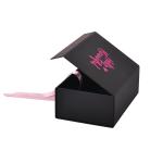 Black Hot Pink 2mm Thick Cardboard Matte Lamination Cardboard Wig Box For