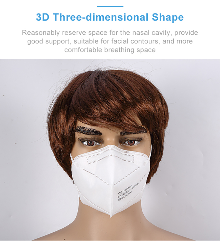 Stock CE EN149 FFP2 kn95 5 layer face mask disposable