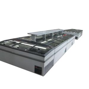 Quality Supermarket Chest Freezer With Static Cooling System And Sliding LOW-E Glass Door wholesale