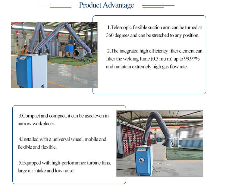 CO2 Laser Welding Dust Collector Fume Extractor for Safe and Healthy Work Environment
