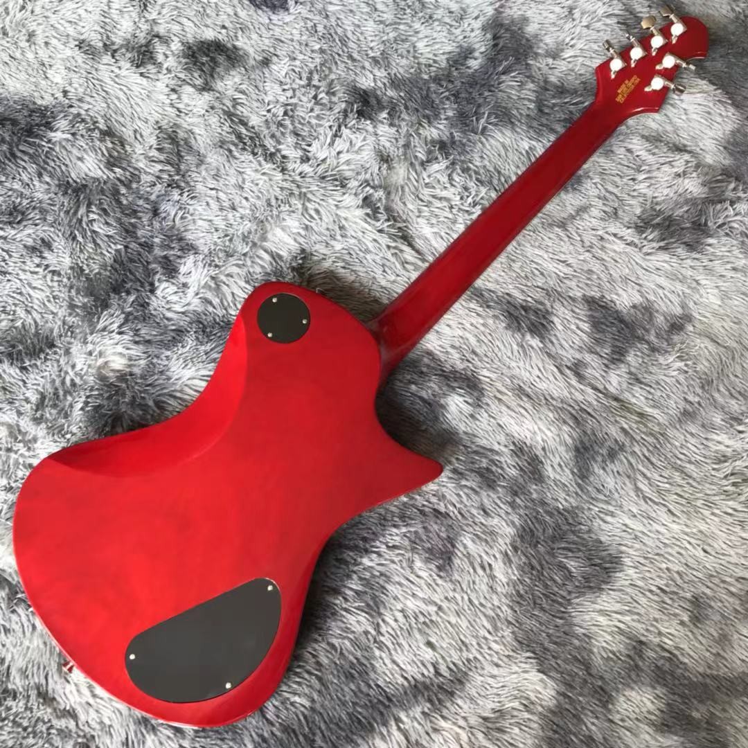Custom Grand Musicman Left-Handed Version Style Electric Guitar in Red