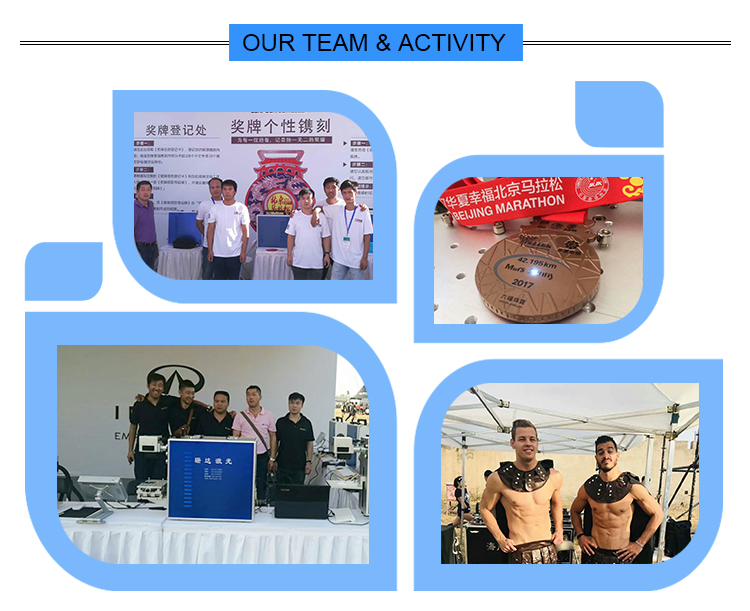 Separate Portable Mopa 3D Fiber Laser Engraving Machine For Metal Rubber Plastic