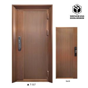 Quality ODM Swing Aluminium Pedestrian Garden Gates Copper Imitation Surface Finishing Metal Gate Outdoor wholesale