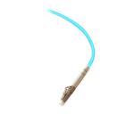 Aqua LSZH / PVC Jacket LC Multimode OM3 Simplex Fiber Optic Data Cable