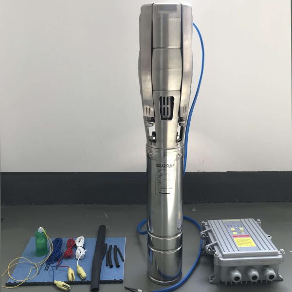 5 Inch Deep Well Stainless Steel Impeller Solar Submersible Pump For Agricultura