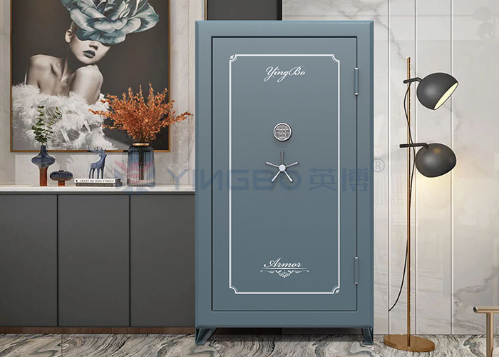 Steel Fireproof Lock Heavy Gun Safe Box Anti Theft Dark blue & OEM YB/GS-180