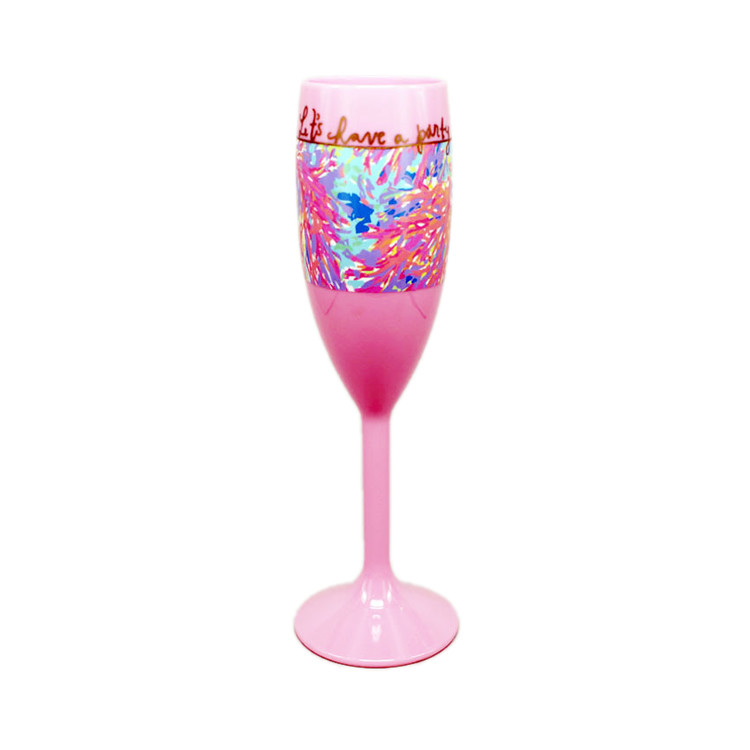 Mumm Branded Wine Accessories Coloured Acrylic Polycarbonate Champagne Flutes