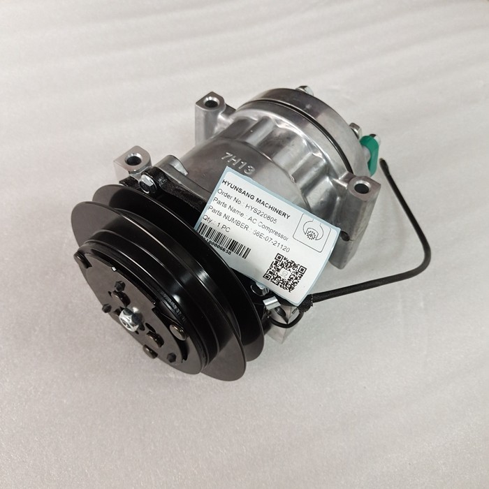 Hyunsang Excavator Parts AC Compressor 56E-07-21120 56E0721120 For HM300-2