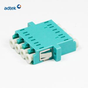 Quality Quad Flange Fiber Optic Adapter LC/UPC OM3 OM4 Low Insertion Loss wholesale