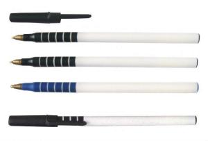 Quality school ball pen,rubber plastic grip, two times injected grip ball pen wholesale