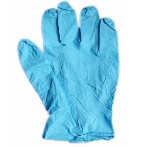Quality Blue Nitrile Gloves No Latex Powder Free ISO Certified 240mm Length for Food Handling wholesale
