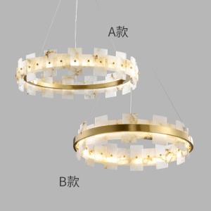 Quality H65 Brass High Hardness Marble Effect Ceiling Light Modern Pendant Lights 15m2 To 25m2 wholesale