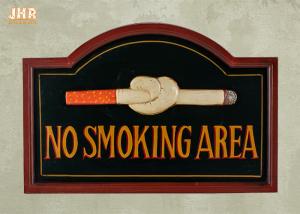 Quality No Smoking Wooden Wall Signs Hand Painting wholesale